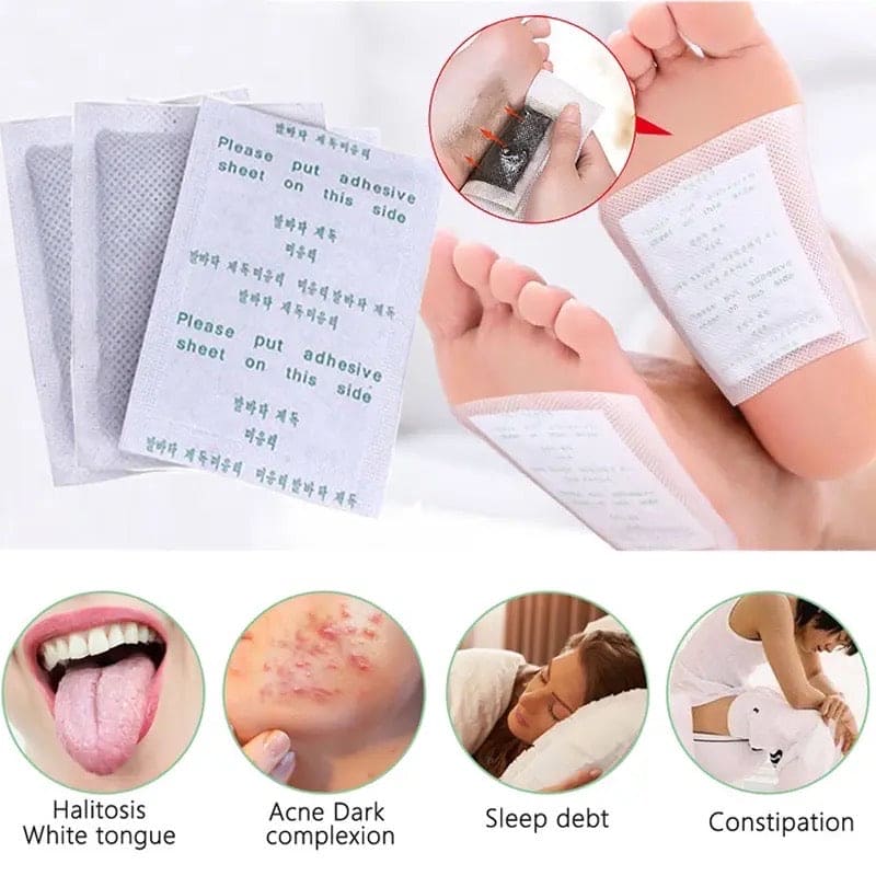 10 Pcs Foot Detox Patch, Detoxification Foot Sticker,